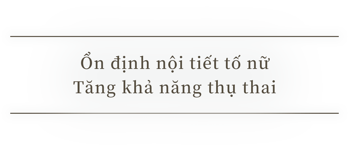 Ổn định nội tiết tố nữ - Tăng khả năng thụ thai